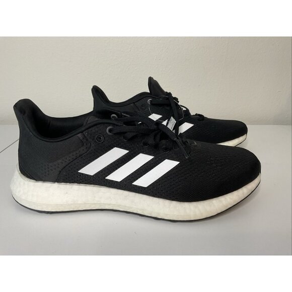 Adidas Pureboost 21 Low Top Men's Running Shoes Black White GW4832 Size 10 NEW - Picture 2 of 8